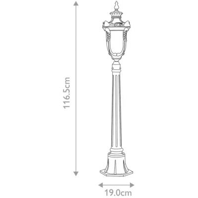Elstead Lighting Philadelphia lampa stojąca zewnętrzna 1x60 W postarzany brąz PH4-M-OB