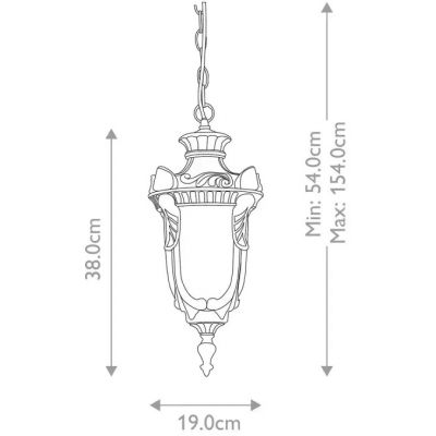 Elstead Lighting Philadelphia lampa wisząca 1x60 W postarzany brąz PH8-M-OB