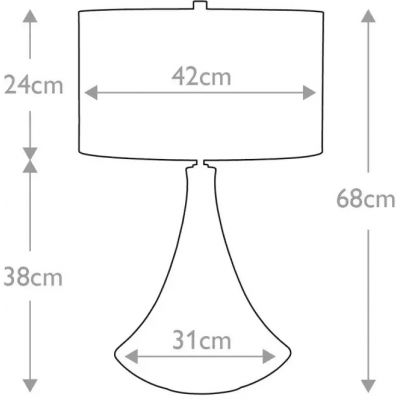 Elstead Lighting Pinner lampa stołowa 1x60 W kremowa PINNER-TL