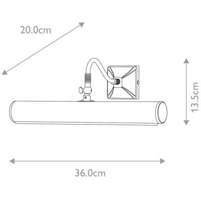 Elstead Lighting Picture Light kinkiet 2x40 W szczotkowany mosiądz PL1-20-BB
