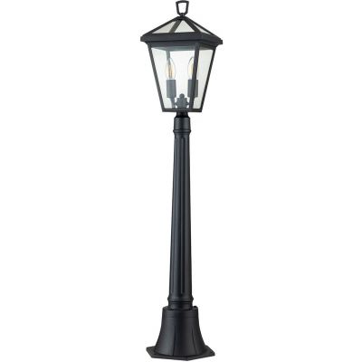 Quintiesse Alford Place lampa stojąca zewnętrzna 2x40 W czarna QN-ALFORD-PLACE-4B-S-MB