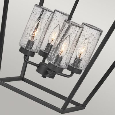 Quintiesse Alford Place lampa wisząca 4x40 W czarna QN-ALFORD-PLACE-4P-MB