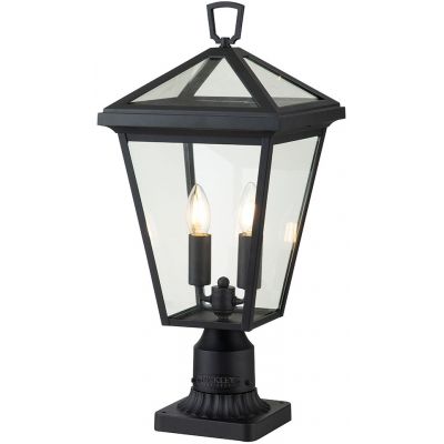 Quintiesse Alford Place lampa stojąca zewnętrzna 2x40 W czarna QN-ALFORD-PLACE3-M-MB