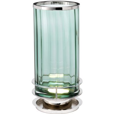 Quintiesse Arno lampa stołowa 1x9 W zielona/polerowny nikiel QN-ARNO-GREEN-PN