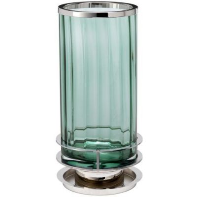 Quintiesse Arno lampa stołowa 1x9 W zielona/polerowny nikiel QN-ARNO-GREEN-PN