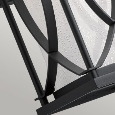 Quintiesse Ashbern kinkiet zewnętrzny 1x60 W teksturowana czerń QN-ASHBERN-M