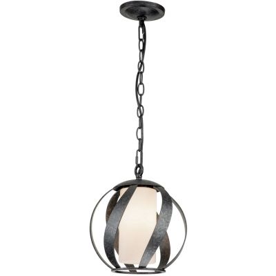 Quintiesse Blacksmith lampa wisząca 1x40 W stara czerń-opal QN-BLACKSMITH-P-OBK