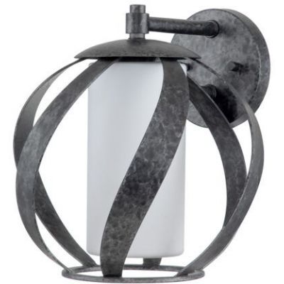 Quintiesse Blacksmith kinkiet 1x60 W stara czerń/opal QN-BLACKSMITH1-OBK