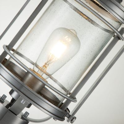 Quintiesse Booker lampa stojąca zewnętrzna 1x60 W przezroczysta-aluminium QN-BOOKER3-M-IA