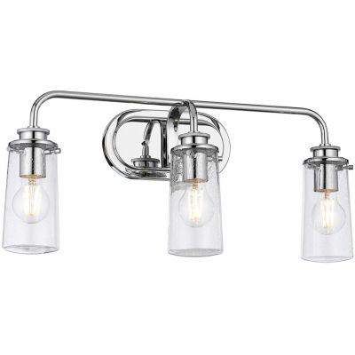 Quintiesse Braelyn kinkiet 3x40 W polerowany chrom-przezroczysty QN-BRAELYN3-PC