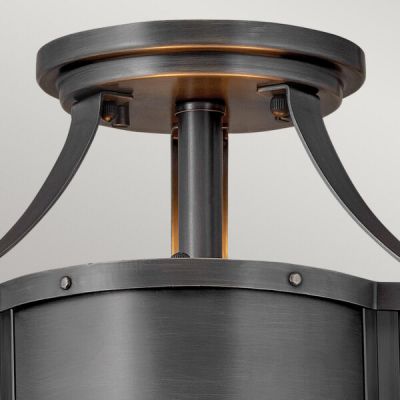 Quintiesse Chance lampa podsufitowa 2x60 W czarna QN-CHANCE-SF-S-BLB