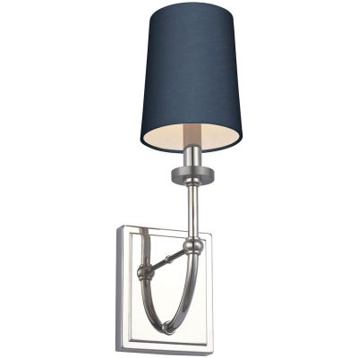 Quintiesse Felixstowe kinkiet 1x3 W polerowany chrom-niebieski QN-FELIXSTOWE1-B