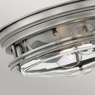 Quintiesse Hadrian lampa podsufitowa 2x40 W przezroczysta/antyczny nikiel QN-HADRIAN-FS-AN-CLEAR