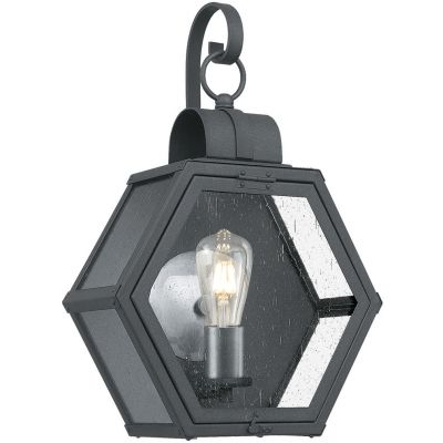 Quintiesse Heath kinkiet zewnętrzny 1x60 W cętkowana czerń/przezroczysty QN-HEATH-M-MB