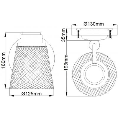 Quintiesse Hudson kinkiet 1x3 W polerowany chrom-przezroczysty QN-HUDSON1-BATH