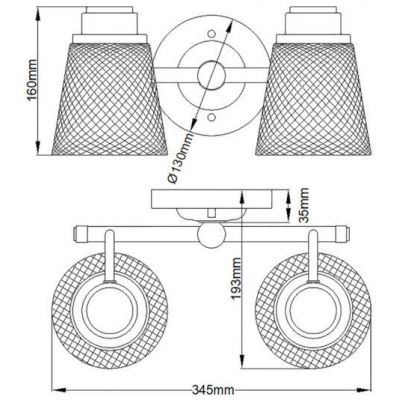 Quintiesse Hudson kinkiet 2x3 W polerowany chrom-przezroczysty QN-HUDSON2-BATH