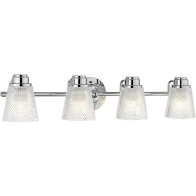 Quintiesse Hudson kinkiet 4x3 W polerowany chrom-przezroczysty QN-HUDSON4-BATH