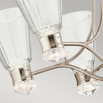 Quintiesse Kayva lampa wisząca 24 W polerowany nikiel QN-KAYVA9-PN