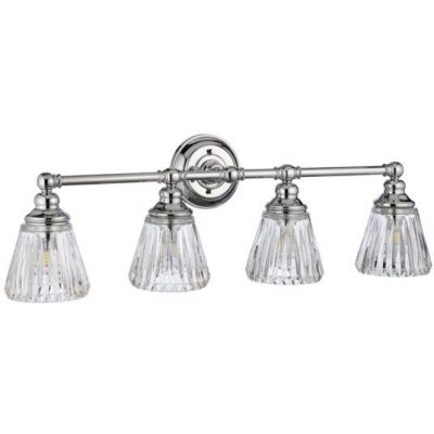 Quintiesse Keynes kinkiet 4x3 W polerowany chrom-przezroczysty QN-KEYNES4-BATH