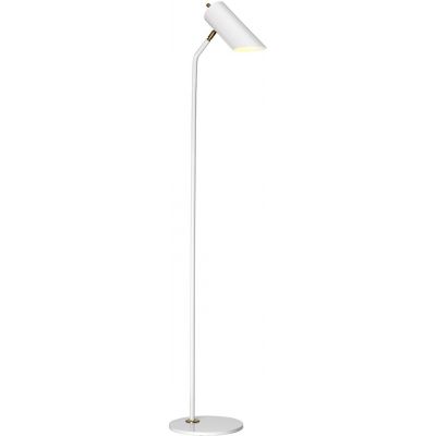 Elstead Lighting Quinto lampa stojąca 1x8 W biała-postarzany mosiądz QUINTO-FL-WAB