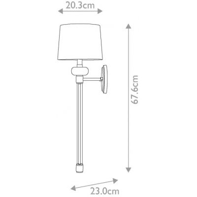 Elstead Lighting Barbour kinkiet 1x40 W brązowy QZ-BARBOUR1-HO