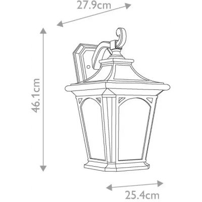 Elstead Lighting Bedford kinkiet zewnętrzny 1x60 W czarny QZ-BEDFORD2-L