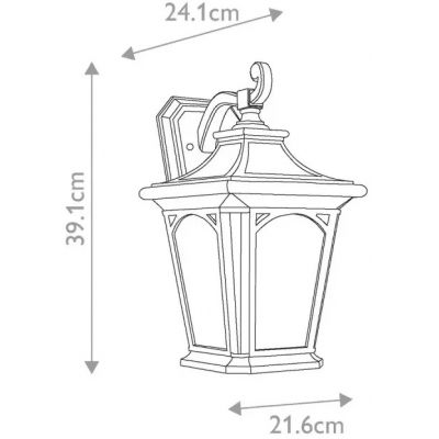Elstead Lighting Bedford kinkiet zewnętrzny 1x60 W czarny QZ-BEDFORD2-M