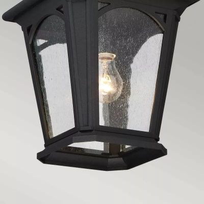 Elstead Lighting Bedford lampa wisząca 1x60 W czarna QZ-BEDFORD8-S