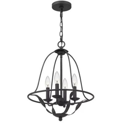Elstead Lighting Bradbury lampa wisząca 4x40 W popielaty QZ-BRADBURY-4P-GK