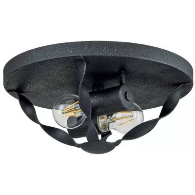 Elstead Lighting Bradbury plafon 2x60 W popielaty QZ-BRADBURY-F-GK