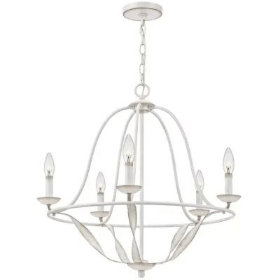 Elstead Lighting Bradbury lampa wisząca 5x40 W antyczna biel QZ-BRADBURY5-AWH
