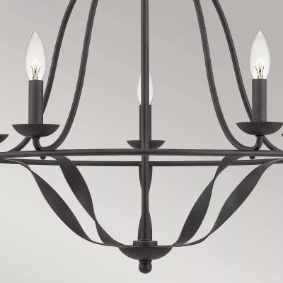 Elstead Lighting Bradbury lampa wisząca 5x40 W popielaty QZ-BRADBURY5-GK