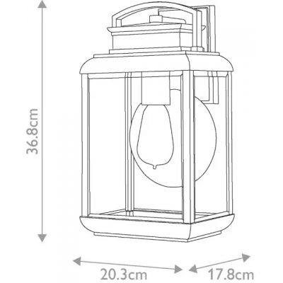 Elstead Lighting Byron kinkiet zewnętrzny 1x60 W grafitowy QZ-BYRON-M-GR