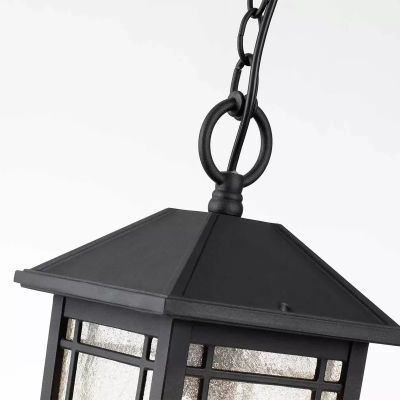 Elstead Lighting Cedar Point lampa wisząca zewnętrzna 1x60 W czarna QZ-CEDAR-POINT8-M-BK