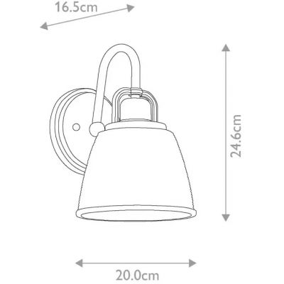 Elstead Lighting Dublin kinkiet 1x3 W polerowany chrom QZ-DUBLIN1-PC