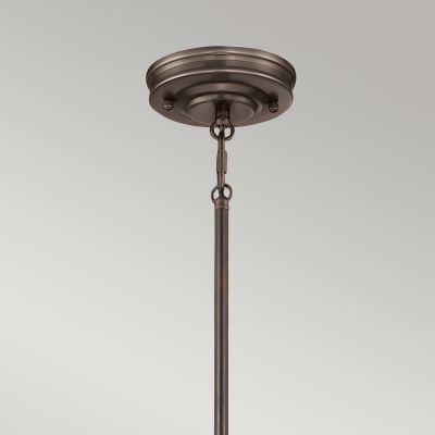 Elstead Lighting Emery lampa wisząca 1x60 W brąz palladiański QZ-EMERY-P-M-PN