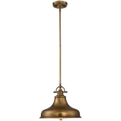 Elstead Lighting Emery lampa wisząca 1x60 W postarzany mosiądz QZ-EMERY-P-M-WS