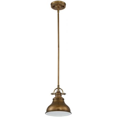 Elstead Lighting Emery lampa wisząca 1x60 W postarzany mosiądz QZ-EMERY-P-S-WS