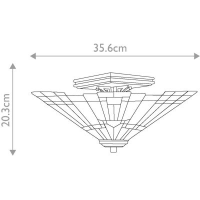 Elstead Lighting Inglenook lampa podsufitowa 2x60 W ciemny brąz QZ-INGLENOOK-SF