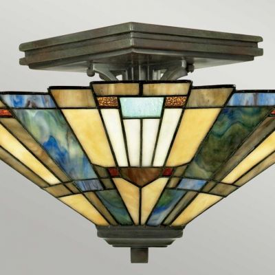 Elstead Lighting Inglenook lampa podsufitowa 2x60 W ciemny brąz QZ-INGLENOOK-SF