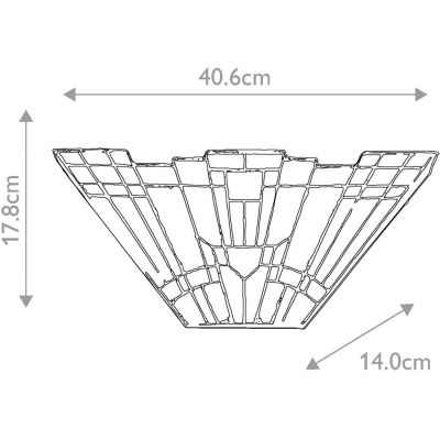 Elstead Lighting Inglenook kinkiet 2x60 W ciemny brąz QZ-INGLENOOK-WU