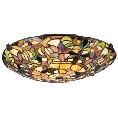 Elstead Lighting Kami lampa podsufitowa 2x60 W vintage brąz QZ-KAMI-F