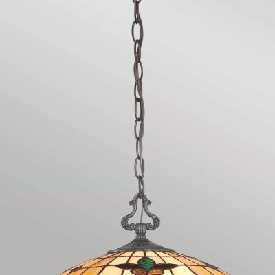 Elstead Lighting Kami lampa wisząca 3x60 W vintage brąz QZ-KAMI-P