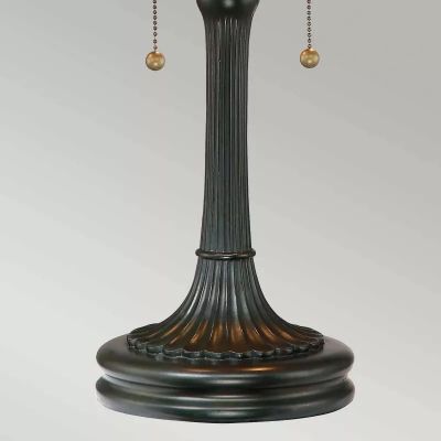 Elstead Lighting Kami lampa stołowa 2x60 W vintage brąz QZ-KAMI-TL