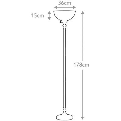 Elstead Lighting Kami lampa stojąca 1x60 W vintage brąz QZ-KAMI-UL