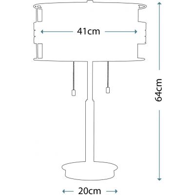 Elstead Lighting Laguna lampa stołowa 2x60 W renesansowa miedź QZ-LAGUNA-TL
