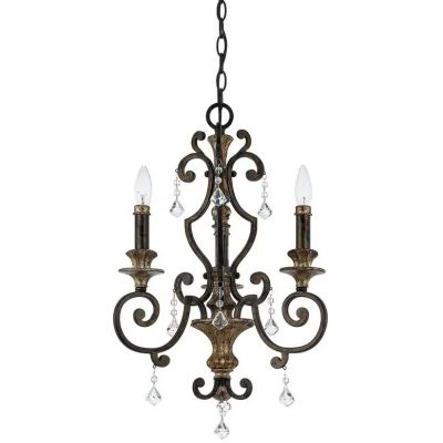 Elstead Lighting Marquette lampa wisząca 3x60 W postarzany brąz QZ-MARQUETTE3