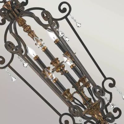Elstead Lighting Marquette lampa wisząca 6x60 W postarzany brąz QZ-MARQUETTE6-B