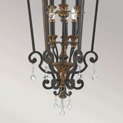 Elstead Lighting Marquette lampa wisząca 6x60 W postarzany brąz QZ-MARQUETTE6-B
