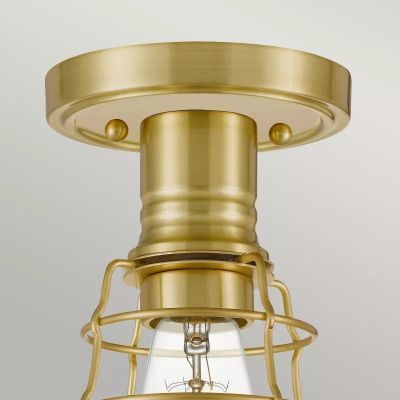 Elstead Lighting Mixon lampa podsufitowa 1x60 W szczotkowany mosiądz QZ-MIXON-SF-BB